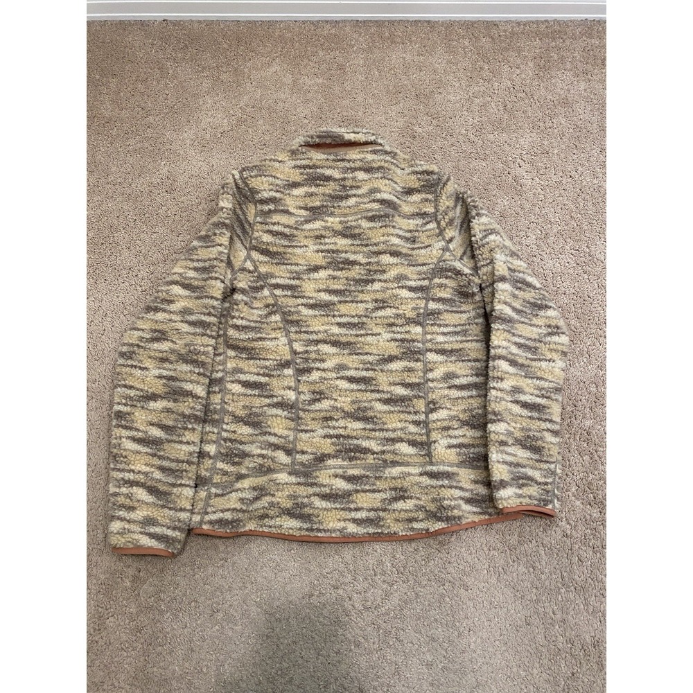 Patagonia Women's Retro-X Deep Pile Jacket Space Dye Oatmeal Size Medium - Picture 5 of 8